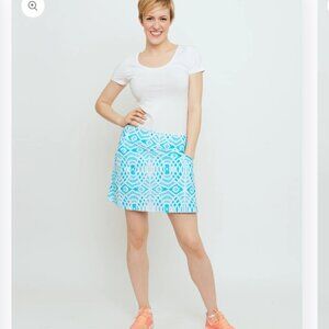 NWT Women's Bo & Nic Tenerife Skort Turquoise Lattice Lace MSRP $128 | Size M‎
